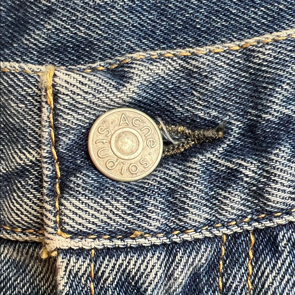 ACME STUDIO 1993 Vintage Blue High waist Jeans SZ 27 - Picture 14 of 15
